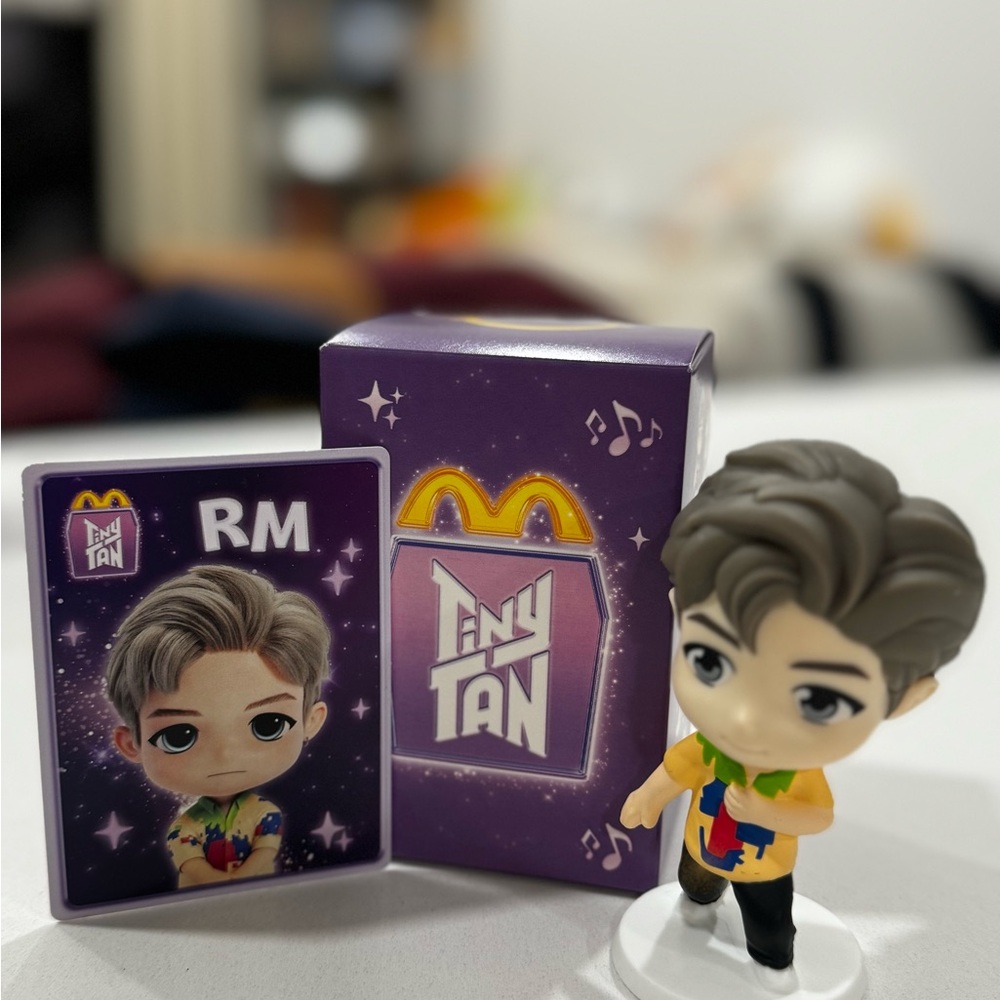 McDonald's TinyTAN RM Figurine with Purple Box